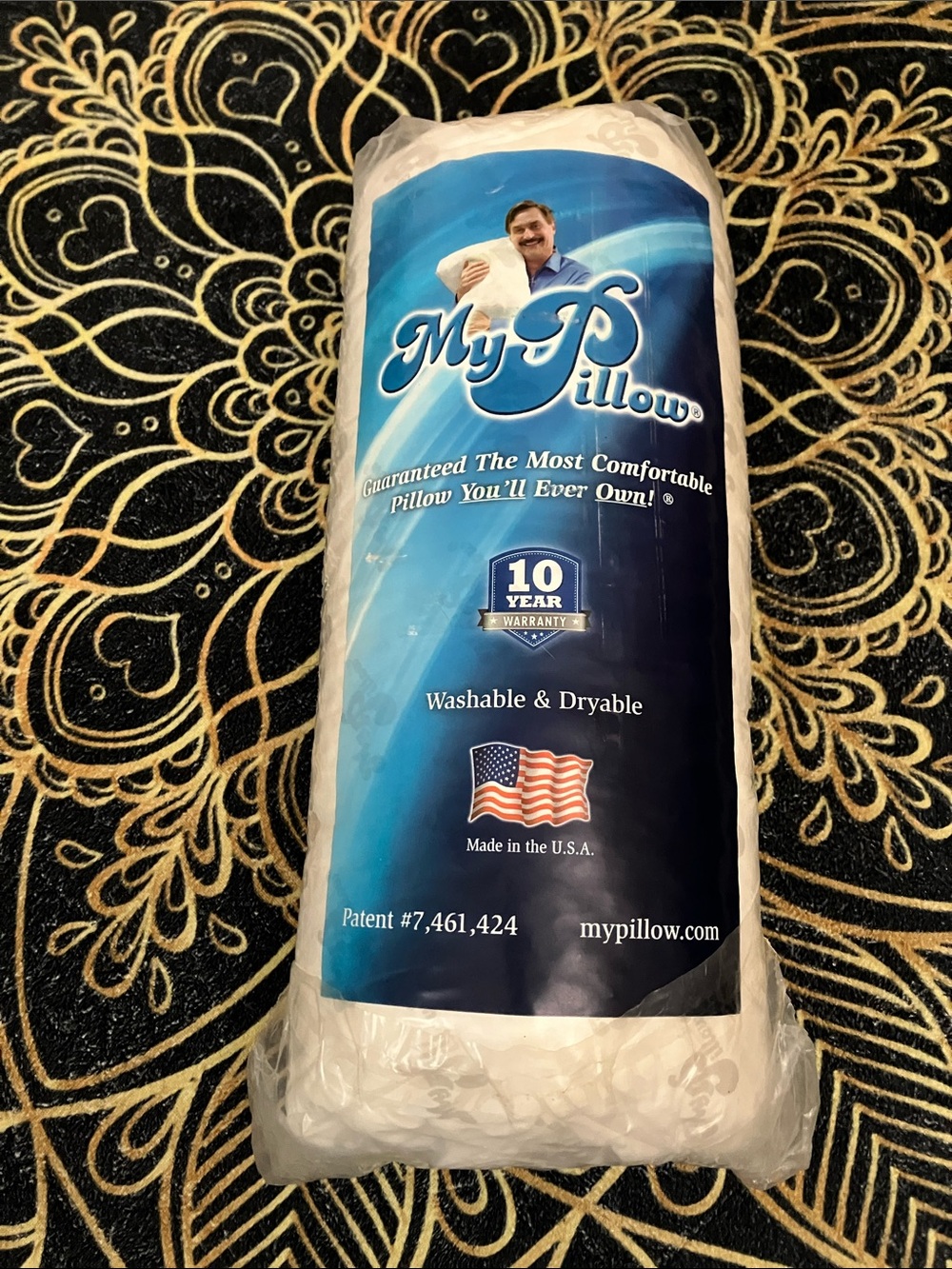 My Pillow, Standard Firm, Supima Cotton Cover, sealed unused washable dryer safe